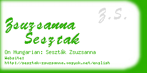 zsuzsanna sesztak business card