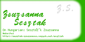 zsuzsanna sesztak business card